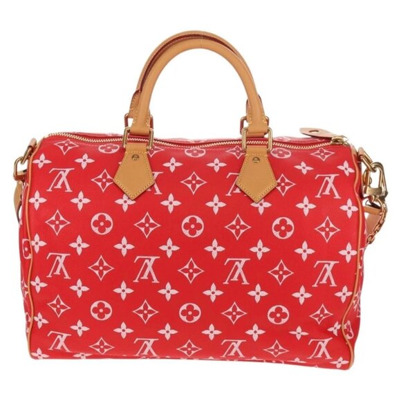LOUIS VUITTON Monogram Speedy P9 Bandouliere 40 Bag Rouge M24420 Auth 150936SM - Picture 2 of 16